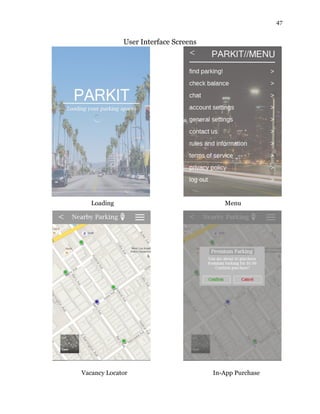 47
User Interface Screens
Loading Menu
Vacancy Locator In-App Purchase
 