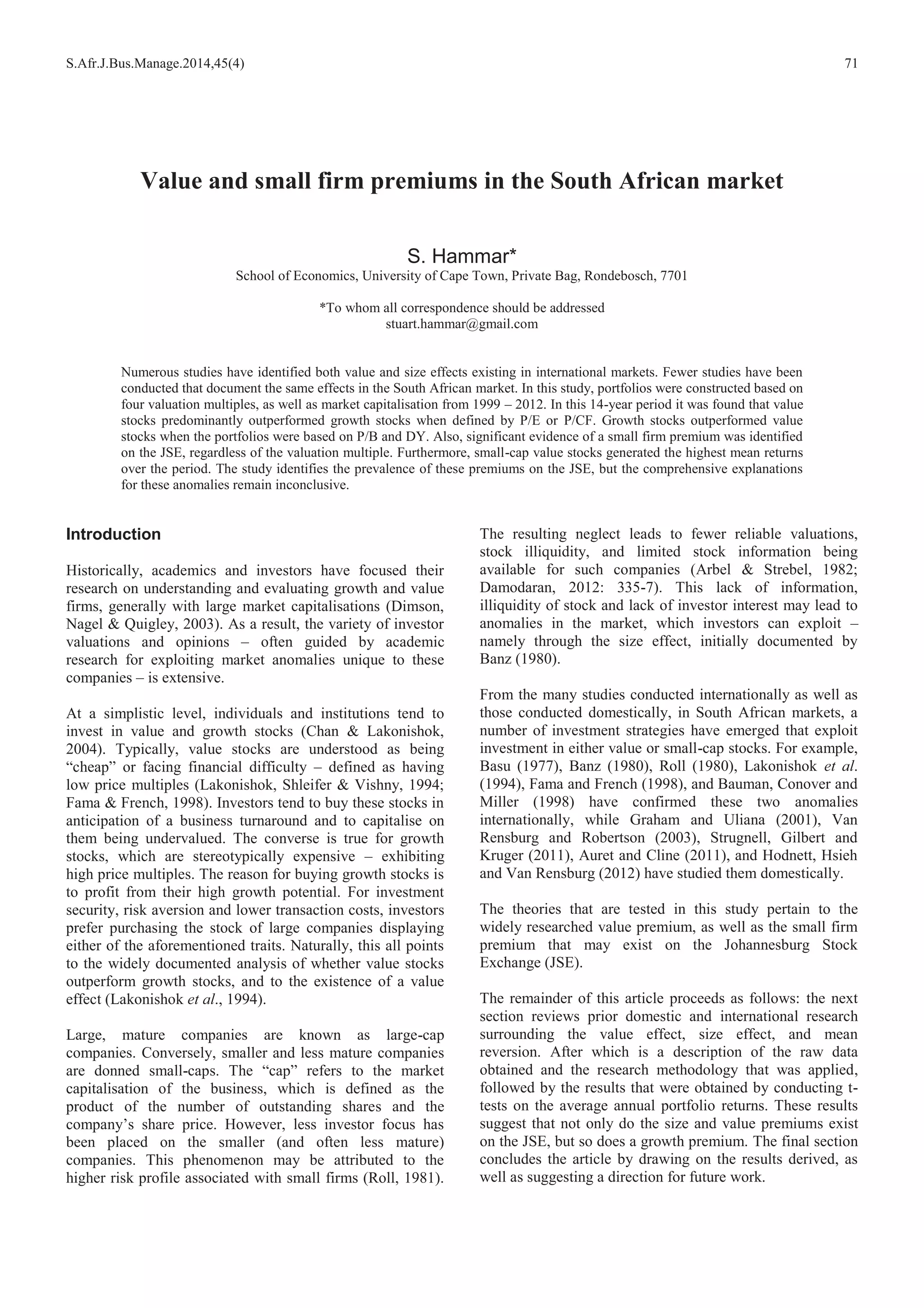 DOVR KLJKOLJKW WKH LVVXH
WKDW RQH ZRXOG QRW H[SHFW WKH WZR YDULDEOHV WR KDYH D OLQHDU
UDWLR
7KH WHQWK LV WKH RPSDUDEOH DSSURDFK 7KLV PRGHO  DV WKH
QDPH ZRXOG VXJJHVW  XVHV FRPSDUDEOH EUDQGV WKDW KDYH
EHHQ VROG DW D SUHPLXP WR GHULYH D PXOWLSOH WKDW FDQ EH
DSSOLHG WR WKH EUDQGV EHLQJ YDOXHG 2QH RI WKH DGYDQWDJHV
DV KLJKOLJKWHG E $EUDWW DQG %LFN  