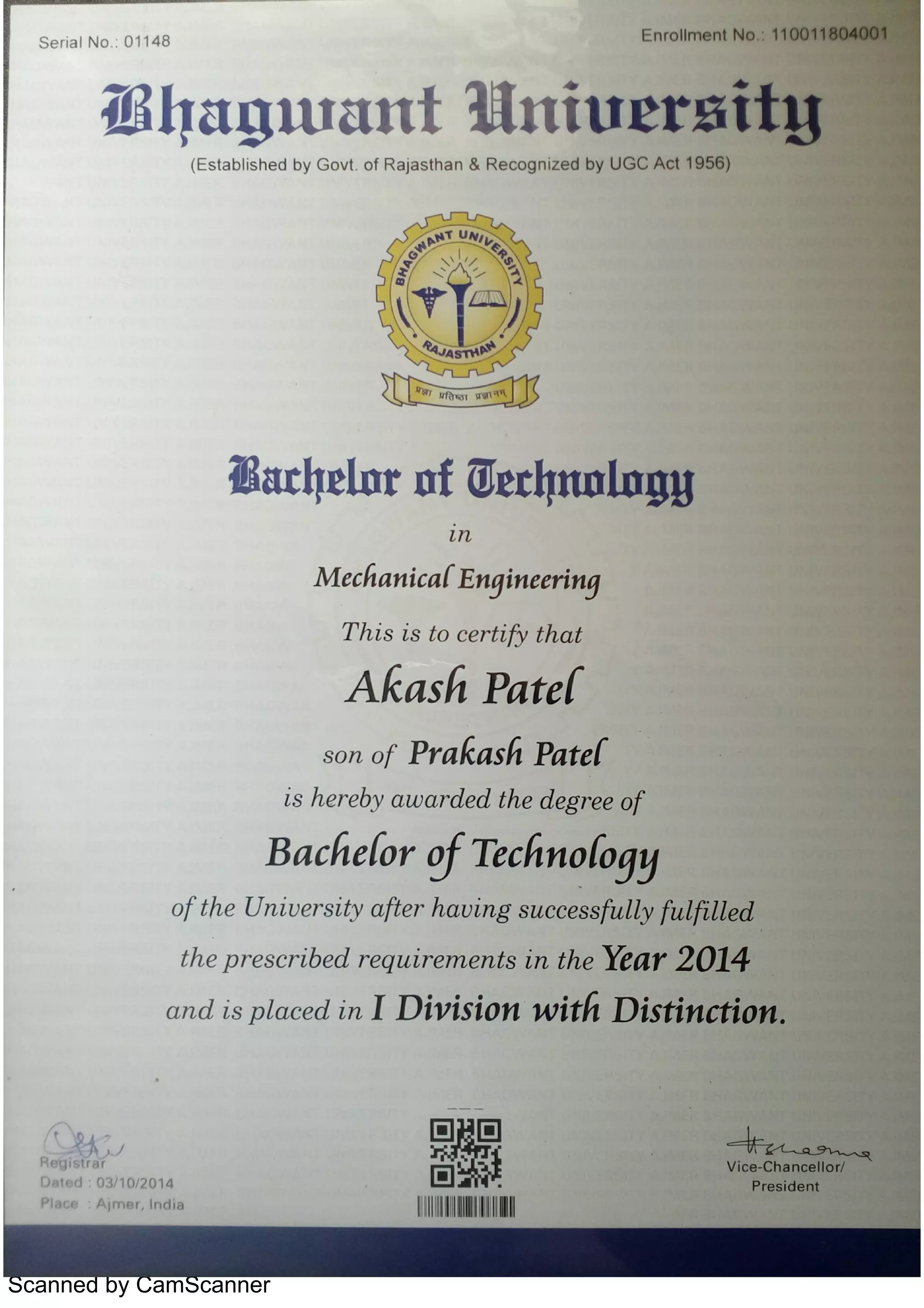 Btech degree | PDF