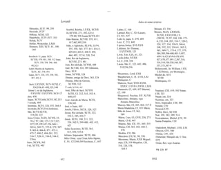 ....


                                   Leviatã                                                                  Índice de nomes próprios

  Hércules, XCIV, 99, 295                 Jezebel, Rainha, LXXX, XCVII                 Labão, C, 548                        Miriam, CI, 356
  Hesíodo, XCIV                           Jó,XCVIII, 271, 302,323-4,                   Lamuel, Rei, C, 324 Lázaro,          Moisés, XLIX, LXXXIX,
  Hilkías, XCIII, 322                                                                                                        XCVII, LXXXVIII, CI,
                                             379-80, 520 Joana,XCVlI,451               CI, 521, 527
  Hipérbolo, XCIV-XCV, 183                                                                                                   CIICIII, 70, 97, 104, 140, 175-
                                          João Batista, XCVIII, 339, 411,              Leão m, papa, C, 479, 489
  Holda, XCV                                                                                                                 6, 232, 244, 285, 316-7, 320-2,
                                             417,462,495,534                           Levi, C, 212, 449
  Hollar, Wenceslas, LXIII                                                                                                   324, 327, 334, 338-9, 344-6,
                                          João, o Apóstolo, XCVII, 353-4,              Lipsius,Justus, XVI-XVII
  Homero, XIII, XCV, 81, 100,                                                                                                348, 352, 355, 358-61, 362-3,
    184                                     355, 358, 365, 377, 411, 414-5,            Littleton, Sir Thomas,
                                                                                          LXXXVIII, 125                      365, 369-71, 373-4, 377, 379,
                                            429,441,444-5, 448-9, 458,
                                                                                                                             384,389,396-400,401-3,407,
                                            464, 495, 517-8, 520, 534                  Lívio, Tito, CIX, 61, 321
 Inocêncio 11, papa, XCV,                                                                                                    409-14,423,434-6,439,450,
                                          João, Rei da Inglaterra,                     Locke,John, XXXII
   XCVIII, 479, 481, 508, 512 Isaac,                                                                                         457,470,477,491-2,507,516,
                                            XCVIII, 273, 481                           Ló, C, 338, 358
       XCV, 338, 358, 396, 406,                                                                                              518,519,530,538,544,547,
                                         Joás, Rei deJudá, XCVIII, 489                 Lucas, São, C, 325, 445, 496,
    492,521                                                                                                                  557,575,587-9
                                         Joel, XCVIII, 324, 389 Johnston,                 518,536,556
 Isabel, Rainha da Inglaterra,                                                                                              Molesworth, Sir William, LVII,
    XLIV, XC, 578, 581                   Davi, XLV                                                                            LXI Moloc, cm Montaigne,
 Isaías, XCV, 324, 355, 358, 382,        Jonas, XCVIII, 324                            Macartney, Lord, LXII                Michel de, XVI
    387, 403-4                           Jônatas, amigo de Davi, 363, 524              Macpherson, C. B., LVII, LXI           XVIII
                                         Jônatas, filho de Gérson,                     Malaquias, C                         Mordoqueu, CI
   Jacó, LXXXIX, XCV-XCVI, C,               XCVIII, 322                                Malcom, Noel, XVII-XVIII,
       338,358,45~492,521,548            J osafá, XCVIII, 403                            XXXV, LXVII-LXVIII, LXIX
  Jaime I, rei da Inglaterra,            José, filho de Jacó, XCVlII                   Manassés, CI, 449, 457 Maomé,         Naaman, CIII, 419, 503 Natan,
     LXXXIV, LXXXVII, XCVI J                XCIX, CI, 212, 333, 352-4,                 CI, 100                               CIII, 323
 airo, 458                                  449,457                                    Maquiavel, Nicolau, XV, XLVII         Naum, cm, 324
 Jaque, XCVI Jefté,XCVI,182,333         José, marido de Maria, XCIX,                   Marcelino, Amiano, veja               Neemias, cm, 323
 J eoiada, 489                                                                           Amiano Marcelino                    Nero, Imperador, CIII, 486
                                            358,363
 Jeremias, XCVI, 324, 355, 364-5                                                       Marcos, São, CI, 445, 464, 517-8      Netuno, CIV
                                        José, o Justo, 443
 Jeroboão,XCVI,316 Jerônimo,                                                           Maria Madalena, CI, 451 Maria,        Nirnrod, CIV
                                        Josefo, Flávio, XCIX, 320, 327
 São, XCVI-XCVII,                                                                      Mãe de Jesus, CI, 363,                Nobbs, Davi, XLVIII
                                        Josias, Rei deJudá, XCIX, 322,
    319-20, 323                                                                           549                                Noé, 358, 382, 389, 514
                                           354-5, 383, 436-7
 Jesus Cristo, XLIX, XCVII, 25,                                                        Mário, Caio, CI, CVlI, 250, 273       Nostradamus, Michel, CIV, 99
                                        Josué, XCIX, 104, 211, 322,
    70-2, 97, 140, 175-7,317,325,                                                      Marta, CI-II, 497                     Numa Pompilio, CIV
                                           334, 362-3, 399-400, 403, 413,
    327,335,339,347,354,360-1,                                                         Mateus, São, CII, 351, 445, 535
                                           457
    365-6, 369-71, 375-8, 379, 387-                                                    Matias, CII, 363, 443, 444-5,          Oakeshott, Michael, LVII, LXI
                                       Judas Iscariotes, XCIX, 363,                       476
    9, 462-4, 466-8, 471, 472-3,                                                                                              Oberon, CIV, 580
                                           415, 450, 535-6                             Medéia, CII, 286
    475-7, 490-2, 494-501, 512,                                                                                               Oséias, CIV, 324
    516-7, 528-31, 536-8, 544-5,       Juliano, Imperador, XCIX, 486                   Mercúrio, CII, 81, 98, 550             Osmonde, Marquês de, L Oza,
    574-6                              Júlio César, veja César,Júlio Júpiter,          Mersenne, Marin, XXII Miguel,          CIV
Jetro, XCVII, 362                      C, 81, 125,544,549 Juvêncio, C, 447             anjo, CII, 339 Miquéias, CII,          Ozias, Rei, veja Azarias
J eú, XCVII, 403                                                                       316, 324, 334,
                                                                                           364-5                              Pã, CIV, 97



                                   612                                                                                    613
 