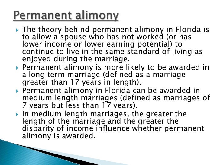 Alimony In Florida An Overview