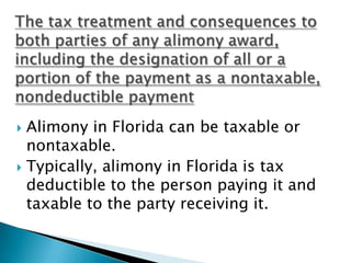 A person’s age and health have an impact as to whether alimony in Florida is awarded.If a party is older and in poor health (either physically or emotionally) have a greater probability of being awarded alimony in Florida then a younger, healthier person.The age and the physical and emotional condition of each party