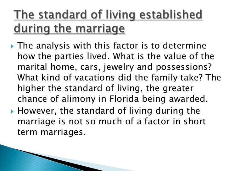 Alimony In Florida Factors And Examples