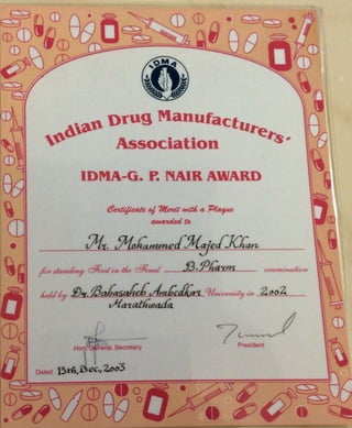 IDMA award