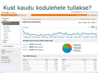 Kust kaudu kodulehele tullakse? 