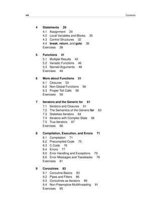 Programming in Lua 3rd Edition Roberto Ierusalimschy | PDF