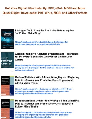 Mastering Predictive Analytics with R 2nd edition Edition Forte | PDF