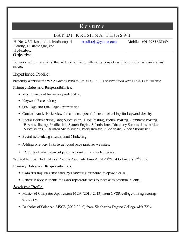 resume