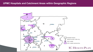 UPMC Hospitals and Catchment Areas within Geographic Regions
 