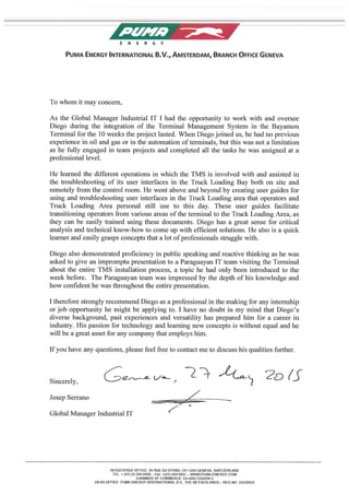 Recommendation Letter by Josep - Diego A. Gomez