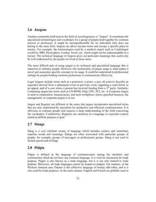 Incomprehensible Example sociolinguistics | PDF