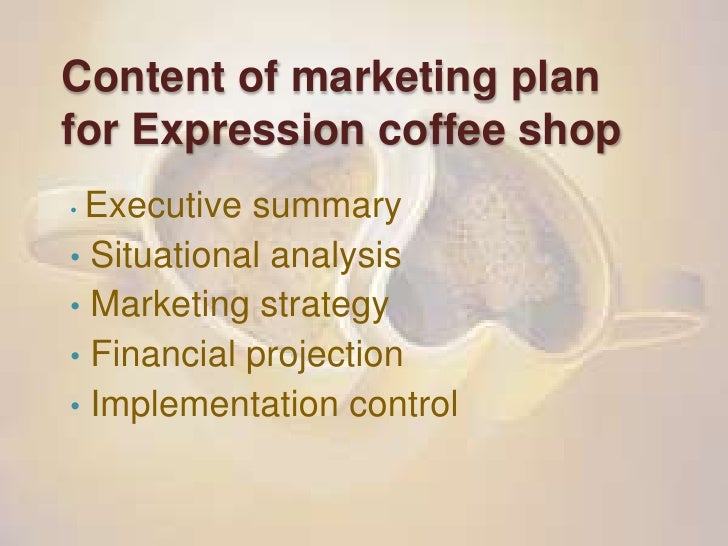 vision of cafe business plan