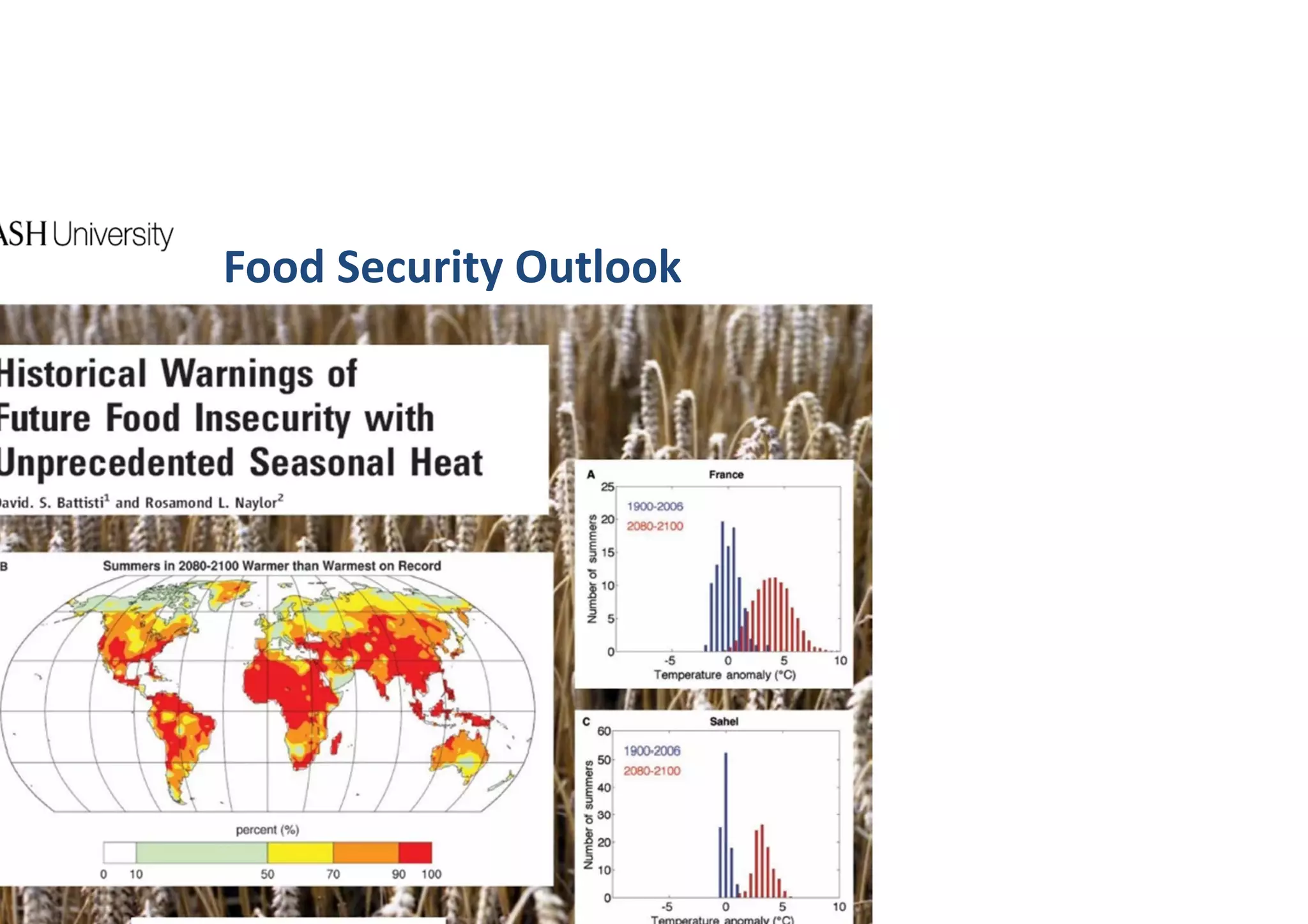 Food Security Outlook
 