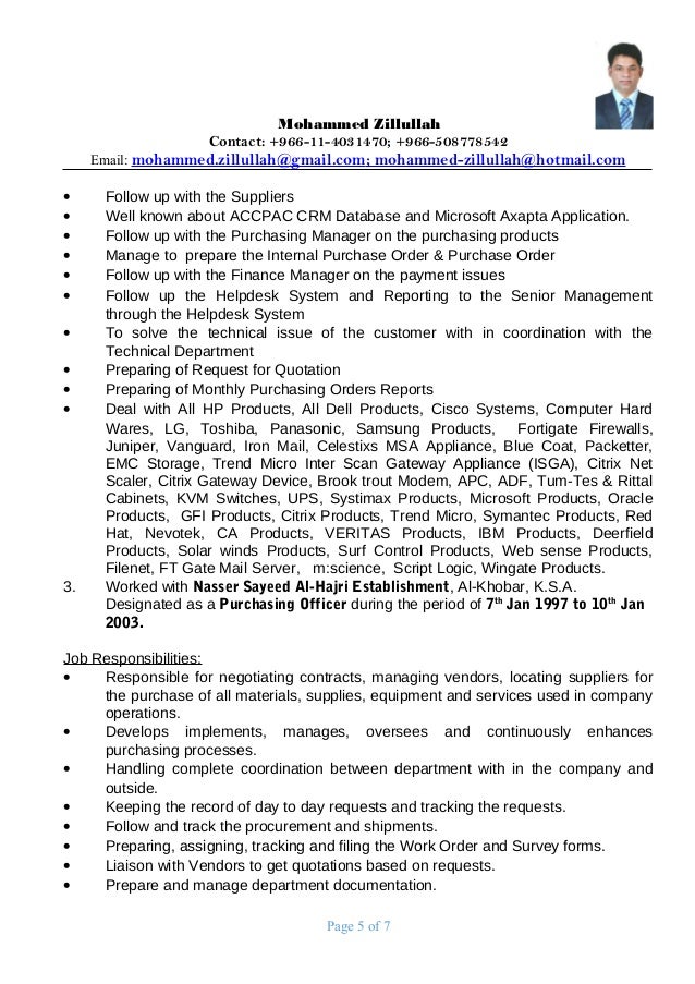 procurement manager resume procurement manager resumes