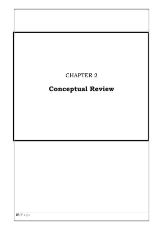 15 | P a g e
CHAPTER 2
Conceptual Review
 