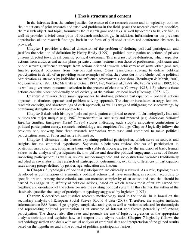 Comparative analysis master thesis