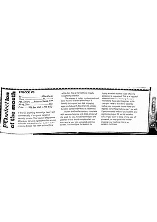 enLock v3 review - Amiga Format issue 90