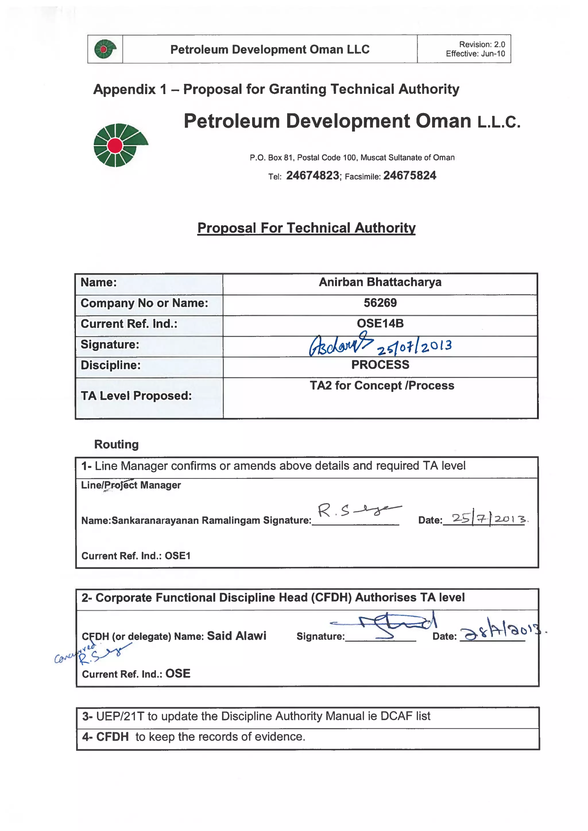 Ta Process Document TA-2 Approval | PDF
