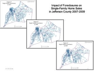 Impact of Foreclosures on
Single-Family Home Sales
in Jefferson County 2007-2009
07/27/2010 1
 