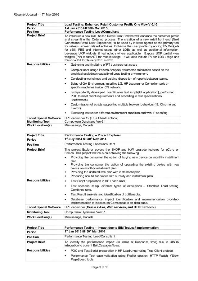 harish srivastava cv loadrunner resume