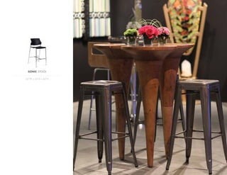 SONIC STOOL
22"W x 23"D x 42"H
 