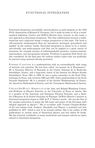 Functional integration action and symmetries 1st Edition Pierre Cartier ...