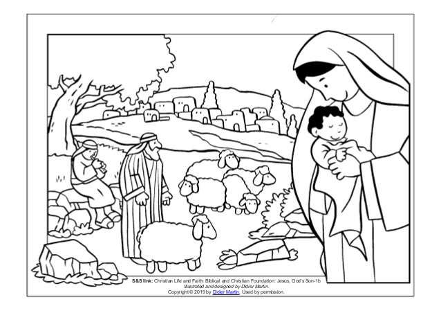 Download Cities of the Bible: Coloring Page: The City of Bethlehem