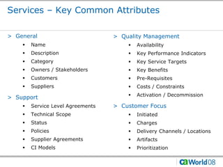 ITIL V3 and the Unified Service Model | PDF
