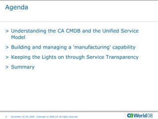 ITIL V3 and the Unified Service Model | PDF