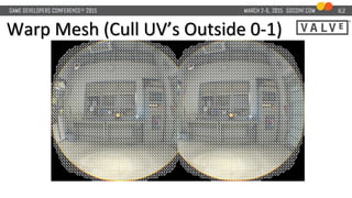 Warp Mesh (Cull UV’s Outside 0-1)
62
 
