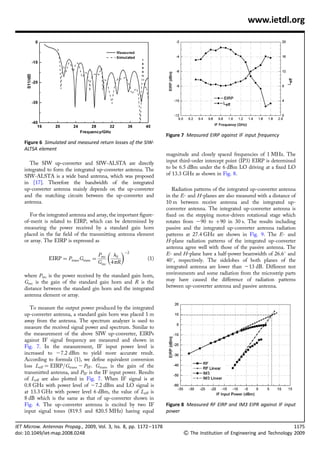 Integrated sub-harmonically pumped up-converter antenna for spatial ...