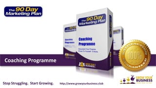 90 Day Marketing Plan Coaching
http://www.fraserhay.co.uk
 