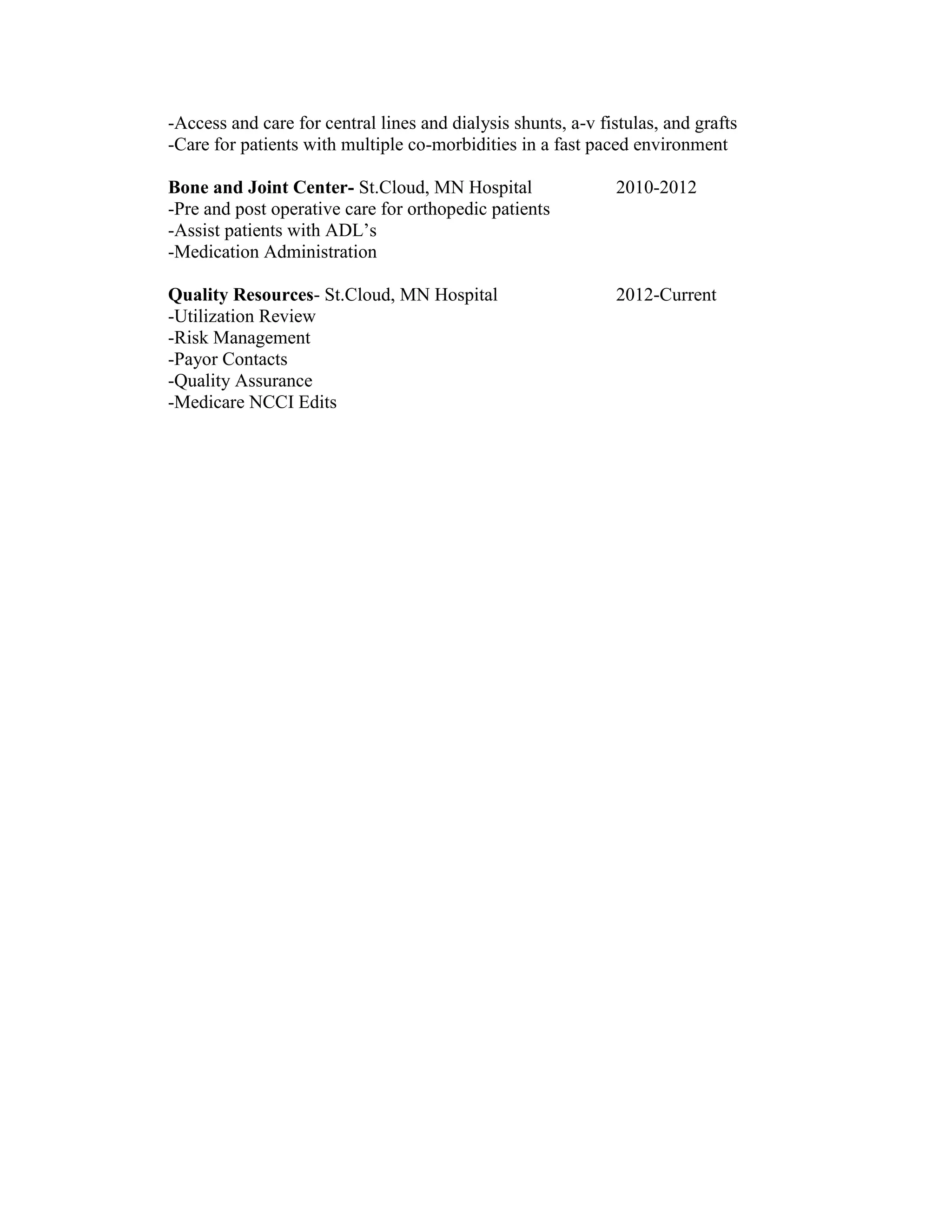 Jen s Resume DOCX Healthcare Industry Industries