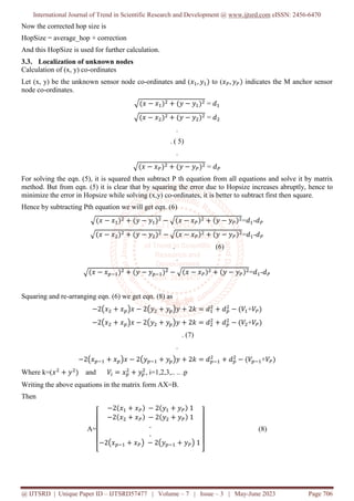 Enhanced DV Hop Localization Algorithm for Wireless Sensor Networks | PDF