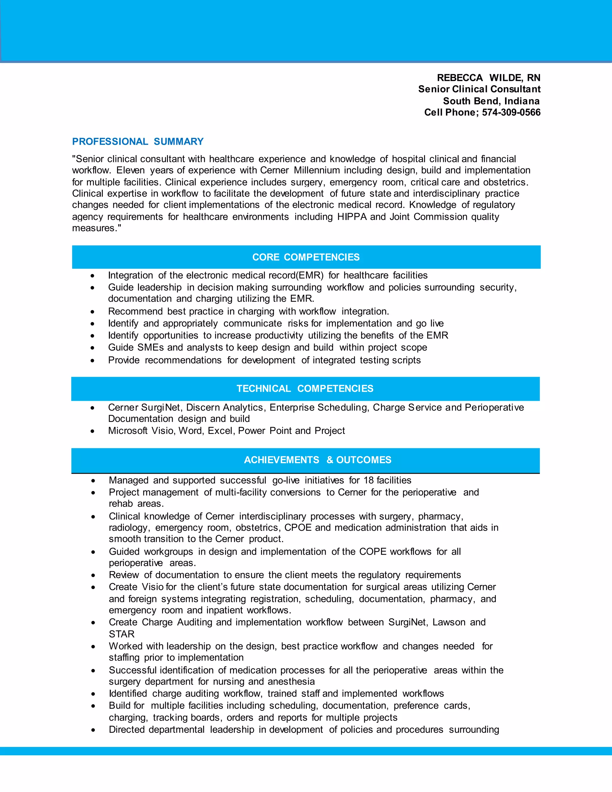Wilde Rebecca Resume 01262015 DOCX