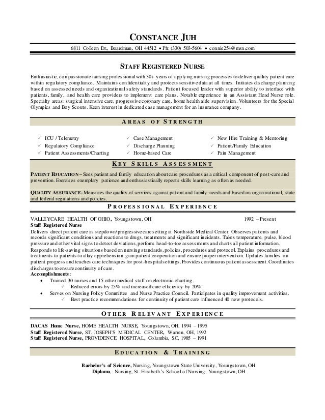 Professional resume boardman oh