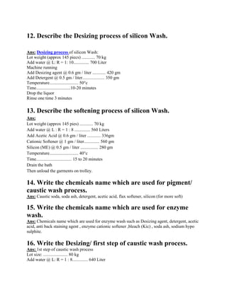 90 questions==of garments washing & dyeing 2006 | PDF
