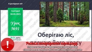 3 клас. НУШ. Я досліджую світ. Андрусенко. Урок 91