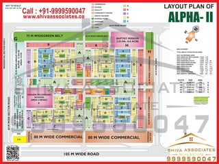 Alpha 2 Greater Noida HD Map Layout Plan of Alpha 2 | Shiva Associates