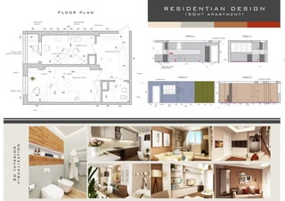 Floor plan3dInterior
visualization
RESIDENTIAN DESIGN
(50m² apartment)
 