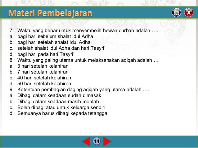 PPT BAB V PELAKSANAAN PENYEMBELIHAN HEWAN QURBAN DAN AQIQAH