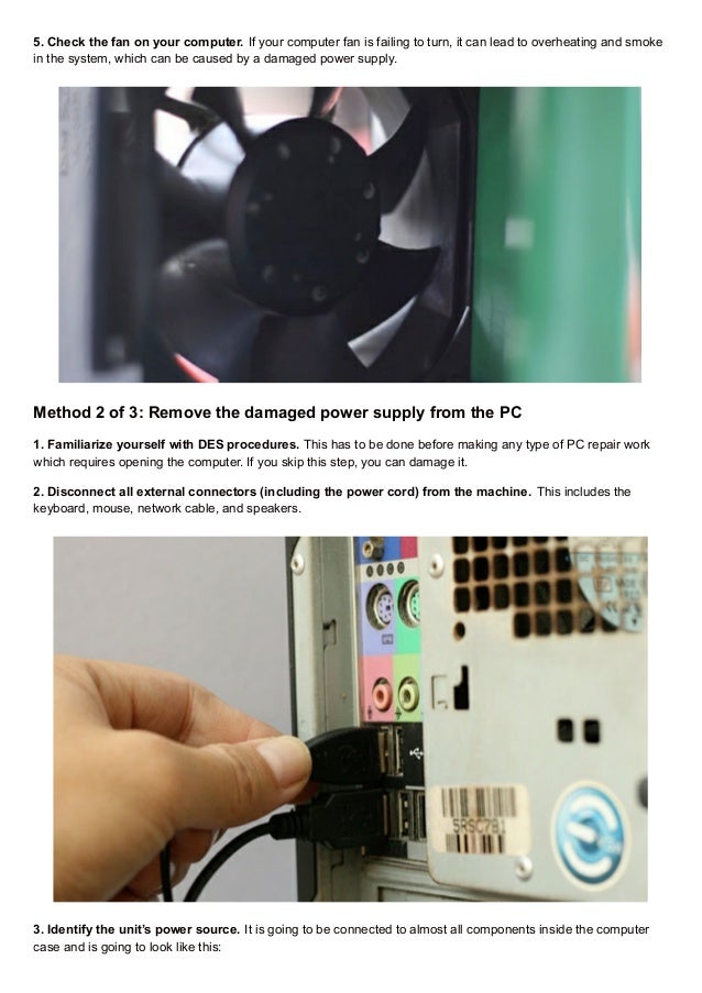 How to tell if a pc power supply works