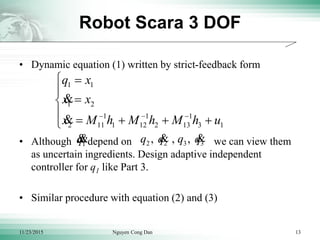 Adaptive neural network controller Presentation | PPTX