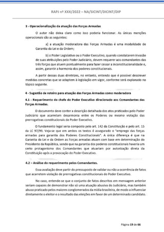 RAPJ nº XXX/2022 – NA/SICINT/DICINT/DIP
Página 19 de 66
 