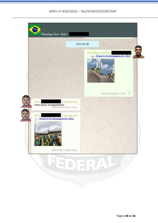 RAPJ nº XXX/2022 – NA/SICINT/DICINT/DIP
Página 48 de 66
 