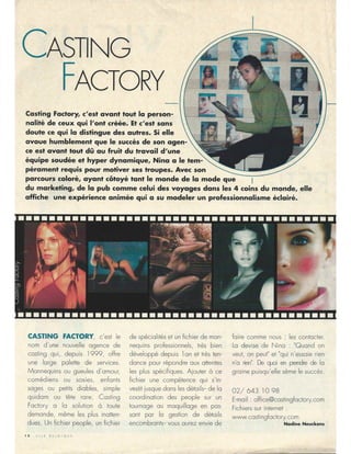 Casting Factory- Elle avril 2001