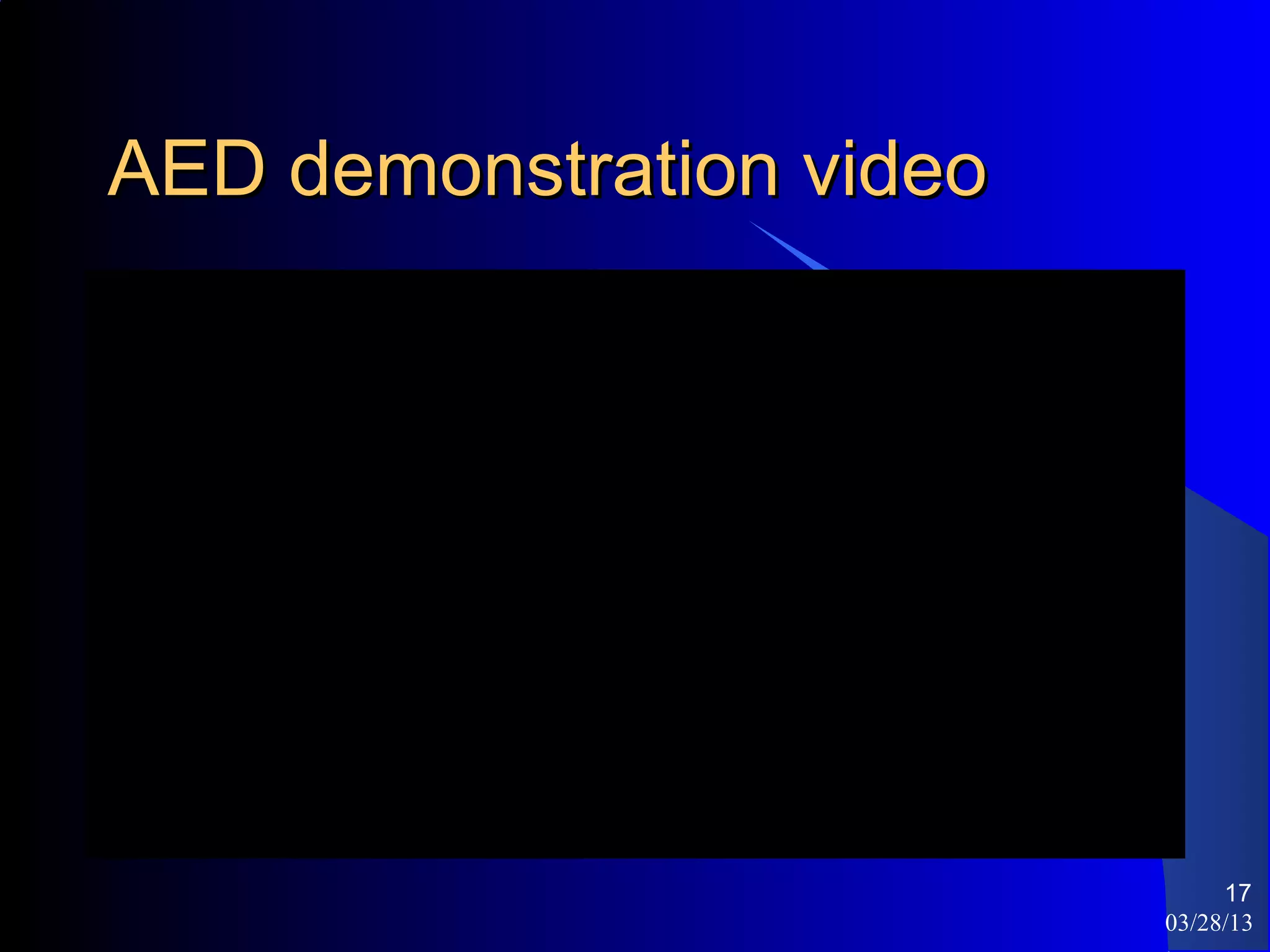 AED demonstration video




                               17
                          03/28/13
 
