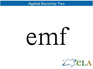 Applied Electricity Two emf 