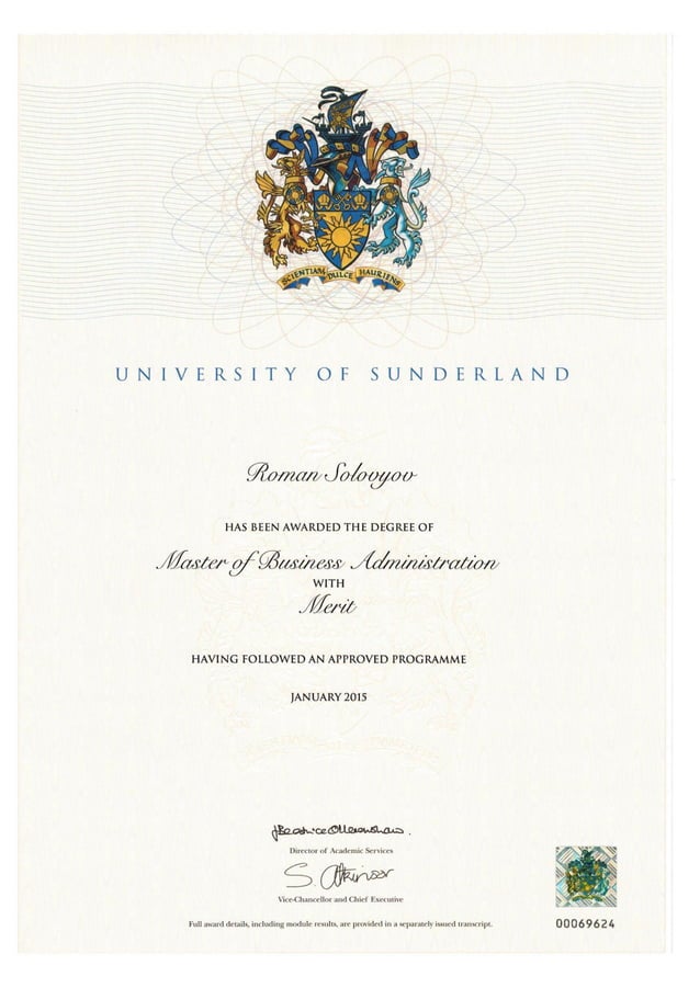 MBA Certificate with Transcripts | PDF