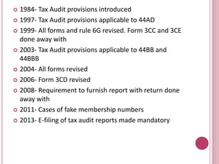 Tax Audit under section 44AB of Income Tax Act,1961 | PPTX